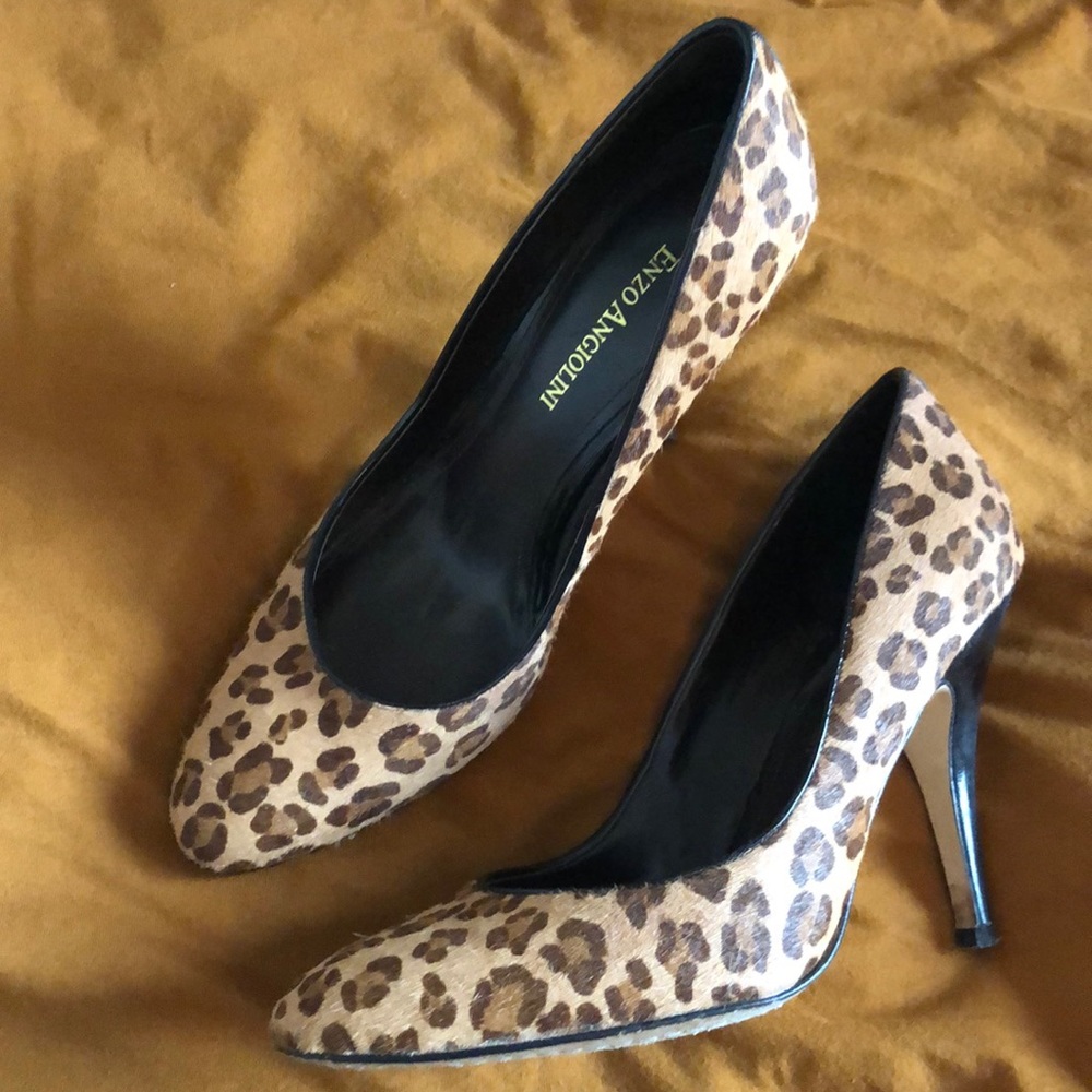 Enzo angiolini leopard heels